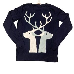 Reminder Graphic Navy Blue 100% Cotton Crew Neck Sweater